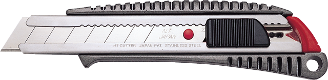 NT Cutter L-500GRP – Profi-Cuttermesser 18 mm, Aluminium-Druckguss